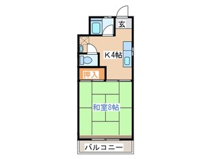 長命ヶ丘ハイツの物件間取画像